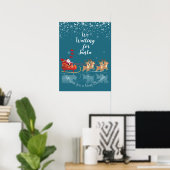 We wachten op Santa Ho! Ho! Ho! Winter Holiday Poster (Thuiskantoor)