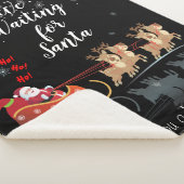 We wachten op Santa Ho! Ho! Ho! Winter Holiday Sherpa Deken (3/4)