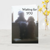 WE WACHTEN VOOR U - HAPPY 40th BIRTHDAY Kaart (Gele Bloem)