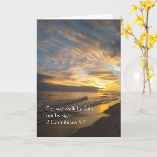 We Walk By Faith Kaart (Gele Bloem)