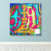 We walk by faith not by sight  canvas afdruk (Insitu (Houten vloer))