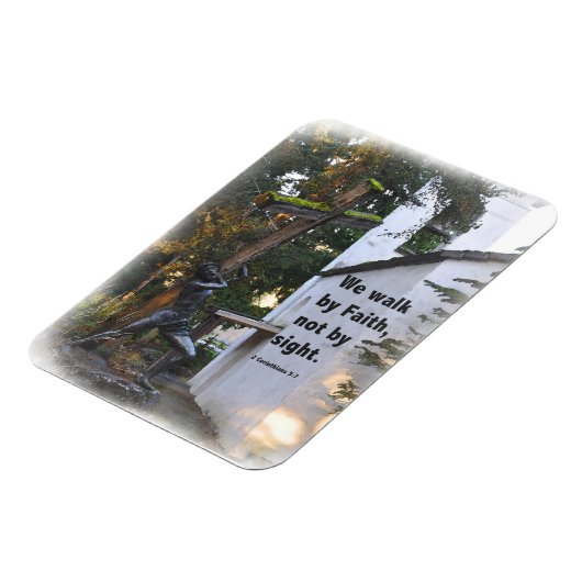 We Walk By Faith Not By Sight Magneet (Linkerzijde)