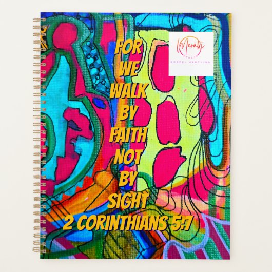 We walk by faith not by sight planner (Voorkant)