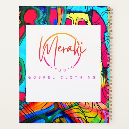 We walk by faith not by sight  planner (Achterkant)