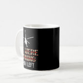 We waren aan het winnen toen ik de veteraan Ameri Koffiemok (Voorkant links)