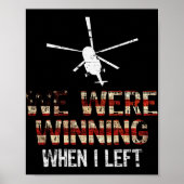 We waren aan het winnen toen ik de veteraan Ameri Poster (Voorkant)