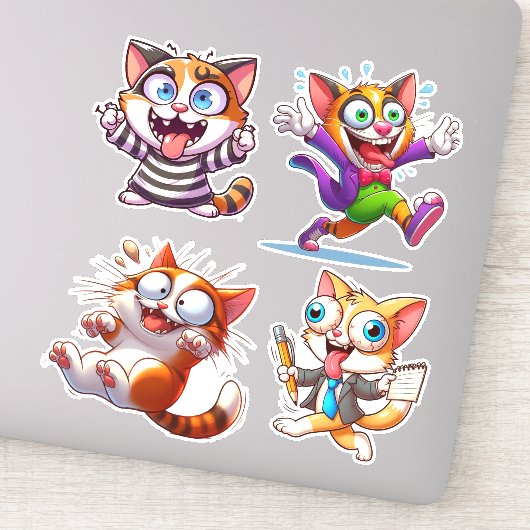 We Waren Allemaal Gek Hier Kat Sticker (Detail)