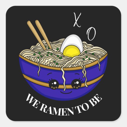 We waren bedoeld om te worden | Funny Pun Vierkante Sticker (Voorkant)