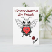 We waren bedoeld om vrienden te zijn Valentijnsdag Bedankkaart (Staand voorkant)