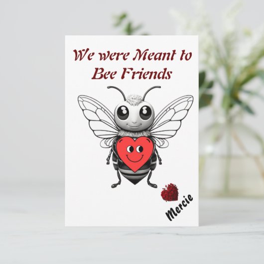 We waren bedoeld om vrienden te zijn Valentijnsdag Bedankkaart (Staand voorkant)