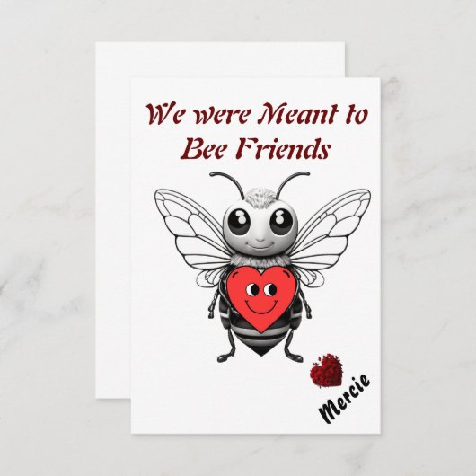 We waren bedoeld om vrienden te zijn Valentijnsdag Bedankkaart (Voorkant / Achterkant)