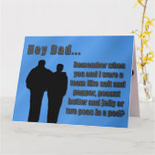 We waren een team vader kaart (Gele Bloem)