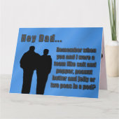 We waren een team vader kaart (Voorkant)