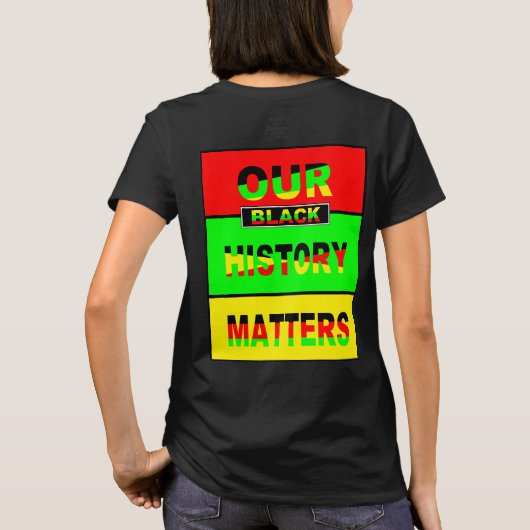 WE WAREN EN EEN BELANGRIJK ONDERDEEL VAN DE GESCHI T-SHIRT (Achterkant)