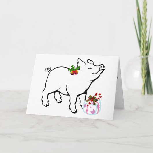 WE WAREN HELEMAAL KLAAR OM VROLIJK KERSTMIS TE ZEG FEESTDAGEN KAART (Voorkant)