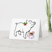 WE WAREN HELEMAAL KLAAR OM VROLIJK KERSTMIS TE ZEG FEESTDAGEN KAART (Voorkant)