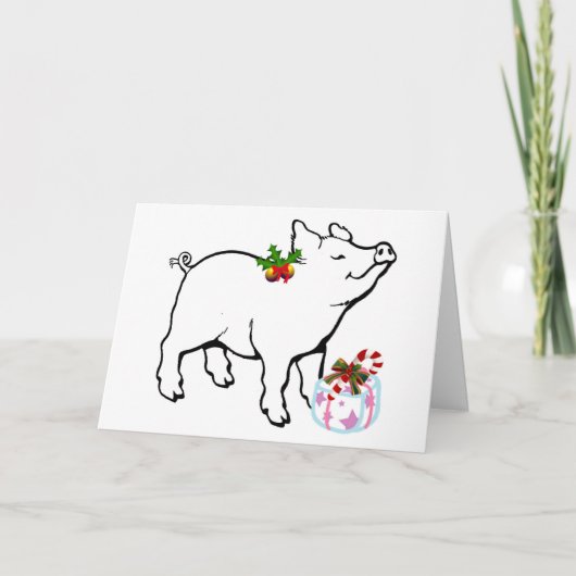 WE WAREN HELEMAAL KLAAR OM VROLIJK KERSTMIS TE ZEG FEESTDAGEN KAART (Voorkant)