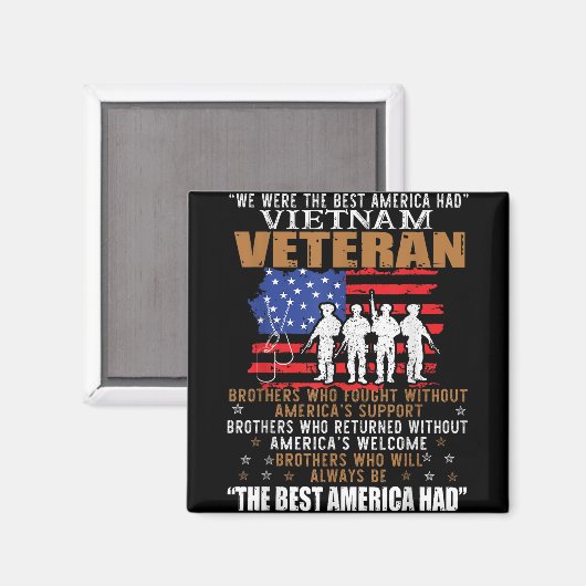 We waren het beste Amerika met Vietnam-veteranenbr Magneet (Voorkant / Achterkant)