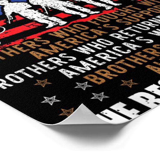 We waren het beste Amerika met Vietnam-veteranenbr Poster (Hoek)