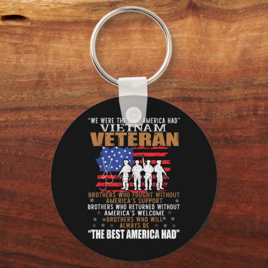 We waren het beste Amerika met Vietnam-veteranenbr Sleutelhanger (Voorkant)