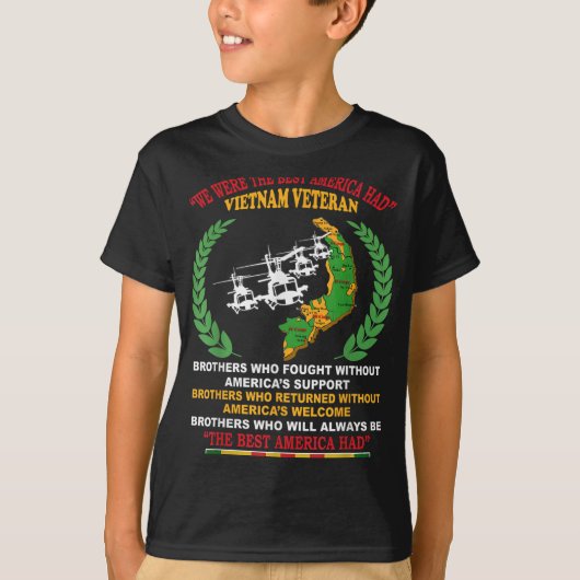 We waren het beste Amerika met Vietnam-veteranenbr T-shirt (Voorkant)