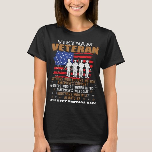 We waren het beste Amerika met Vietnam-veteranenbr T-shirt (Voorkant)