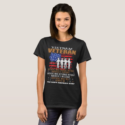 We waren het beste Amerika met Vietnam-veteranenbr T-shirt (Voorkant volledig)