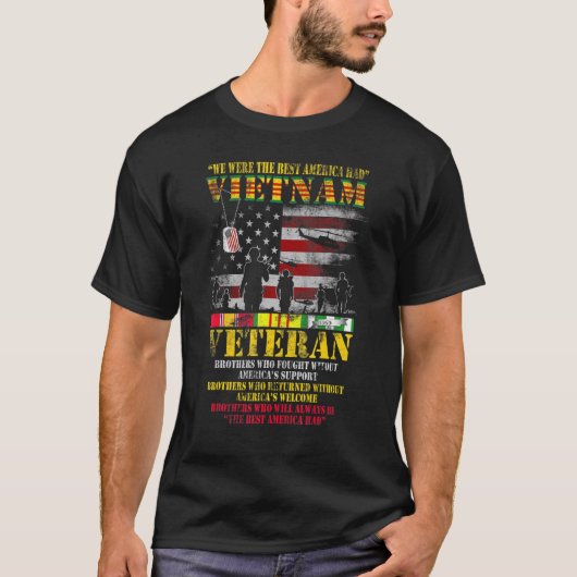 We waren het beste Amerika met Vietnam-veteranenVi T-shirt (Voorkant)