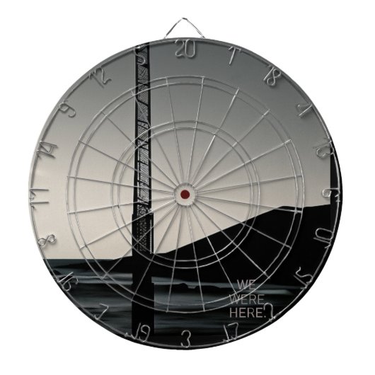 We waren hier in het dartboard dartbord (Voorkant)