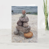 We waren hier - Inuksuk, steen, leeg wenskaart Kaart (Voorkant)