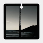 We waren hier ornament met metalen vierkant (Voorkant)