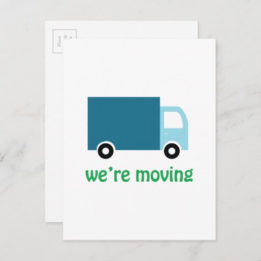 We waren in beweging aankondigingskaart (Voorkant / Achterkant)