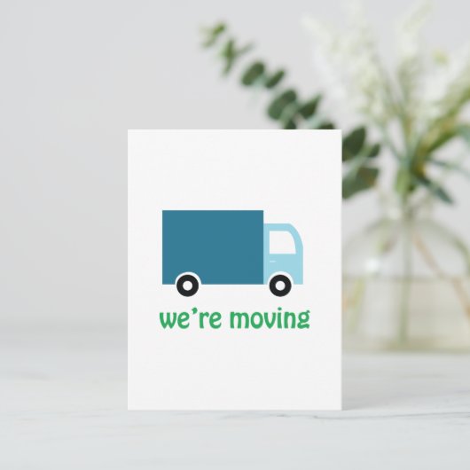 We waren in beweging aankondigingskaart (Staand voorkant)