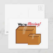 We waren in beweging aankondigingskaart (Voorkant / Achterkant)