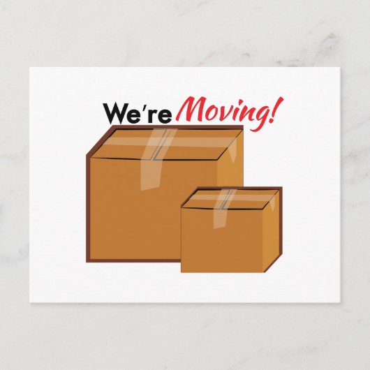 We waren in beweging aankondigingskaart (Voorkant)