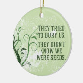 We waren Inspirerend aanvoerprijs Keramisch Ornament (Links)