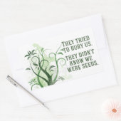 We waren Inspirerend aanvoerprijs Rechthoekige Sticker (Envelop)