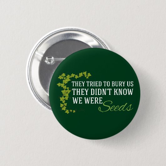 We waren Inspirerend tegenstand-offerte Ronde Button 5,7 Cm (Voorkant /achterkant)