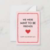 We waren Mint om vrienden te zijn, Kinder schoolkl Notitiekaartje (Voorkant)