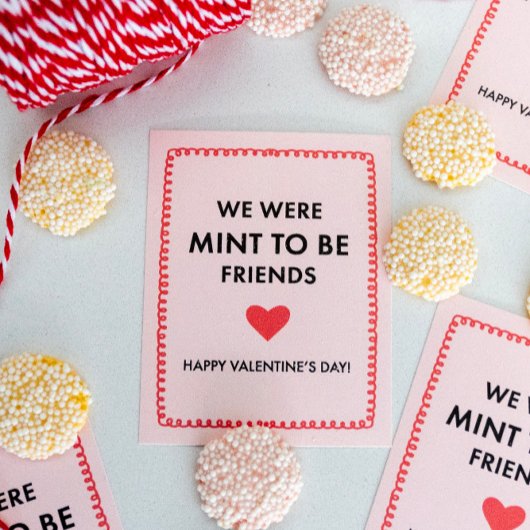 We waren Mint om vrienden te zijn, Kinder schoolkl Notitiekaartje