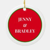 We waren Ramen om te worden | Vreemd kerstfeest Keramisch Ornament (Achterkant)