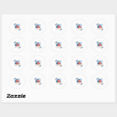 We Waren Samen Beter Grafisch Minimalistisch Desig Ronde Sticker (Vel)