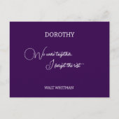 We waren samen met Walt Whitman gepersonaliseerd Briefkaart (Voorkant)