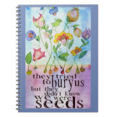 We waren Seeds Spiral Notebook Notitieboek (Voorkant)