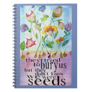 We waren Seeds Spiral Notebook Notitieboek