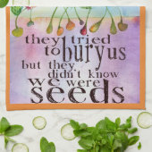 We waren Seeds Towel Theedoek (Gevouwen)