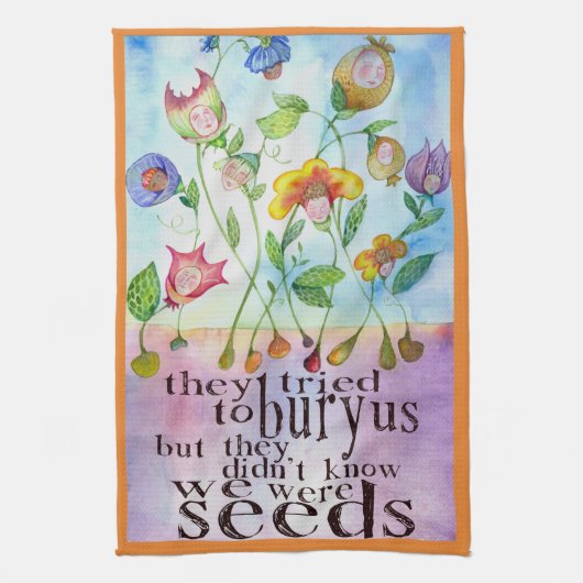 We waren Seeds Towel Theedoek (Verticaal)