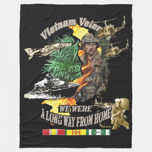 WE WAREN VER VAN HUIS FLEECE DEKEN (Voorkant)