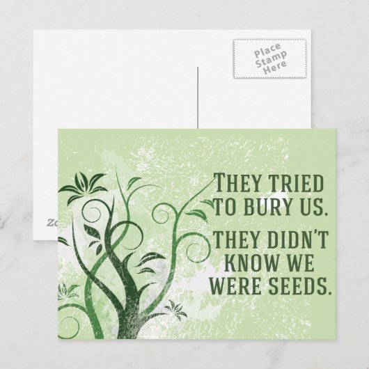 We waren zaad briefkaart (Voorkant / Achterkant)