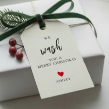 We wassen je een prettige kerst, handzeep-Labels